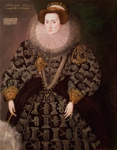 Frances Clinton, Lady Chandos (1552-1623), 1589 (olej na płótnie przeniesiony z panelu)